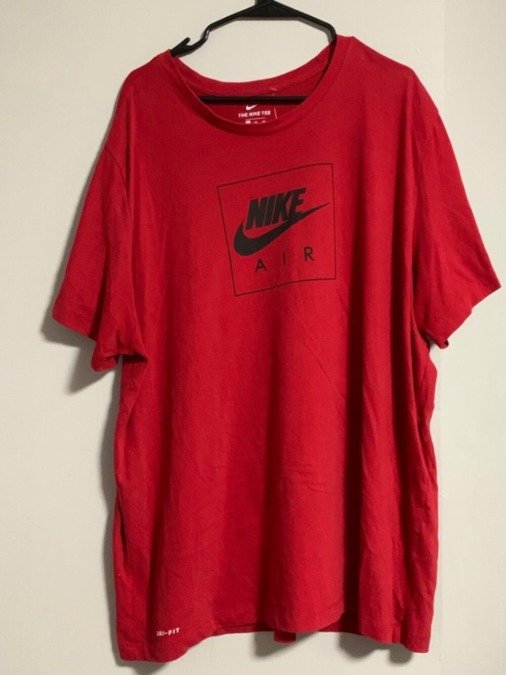 Nike Air Box Graphic T-Shirt Red Dri-FIT - Men's 3XL